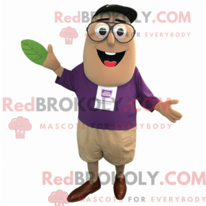 Tan Eggplant mascot costume...