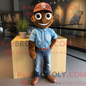 Brun baseball bold maskot...