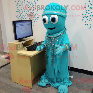 Datamaskinmaskotkostyme...