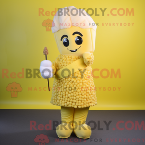 Citrongul Pop Corn maskot...