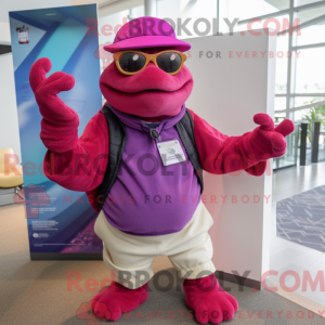 Magenta Turtle mascot...