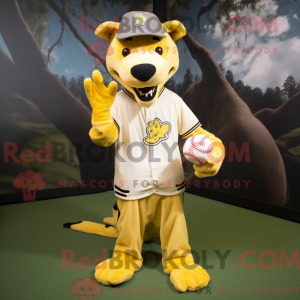 Yellow Thylacosmilus mascot...
