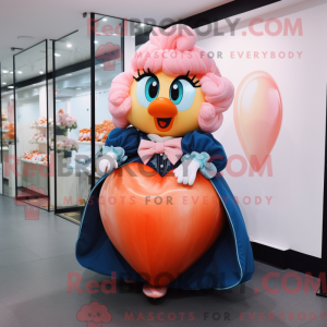 Peach Heart mascot costume...