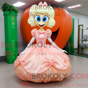 Peach Heart mascot costume...