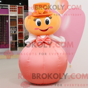 Peach Heart mascot costume...