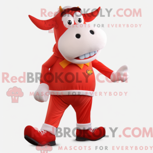 Red Cow-maskotdraktfigur...