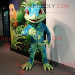 Gecko-Maskottchen-Kostüm...