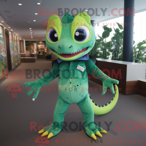 Geckos maskot kostume...