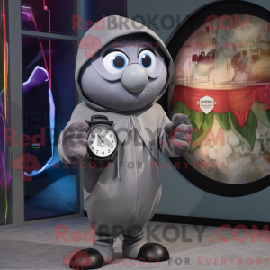 Gray Hourglass mascot...