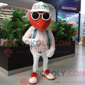 White Strawberry mascot...