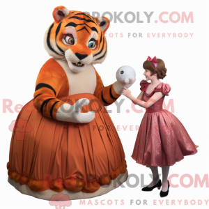 Rust Tiger maskot kostume...