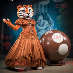 Rust Tiger-maskotdraktfigur...
