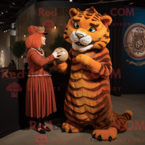 Rust Tiger-maskotdraktfigur...