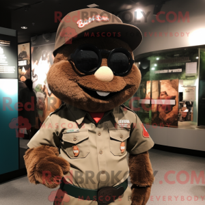 Brun Commando maskot...