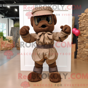 Brown Commando mascot...