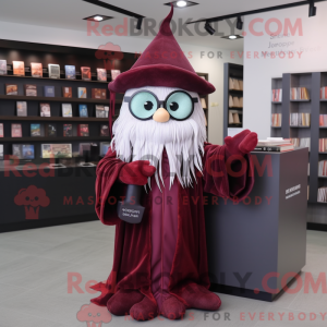 Maroon Witch mascot costume...