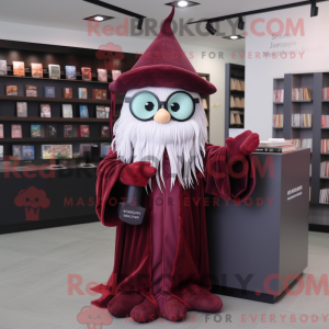 Maroon Witch maskot kostume...