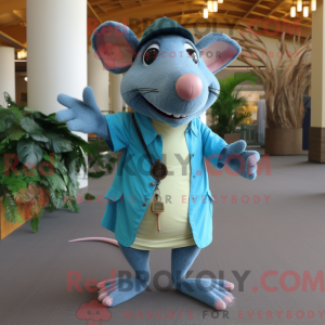 Sky Blue Ratatouille mascot...