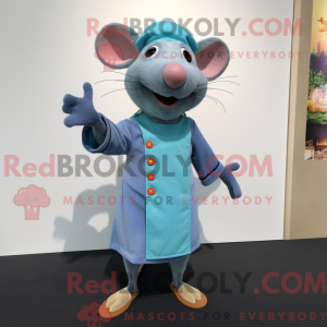 Sky Blue Ratatouille mascot...