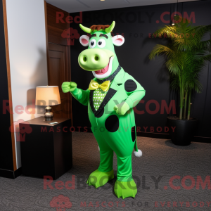 Lime Green Guernsey Cow...