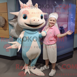 Axolotl-Maskottchen-Kostüm...