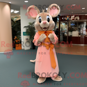 Peach Mouse Maskottchen...