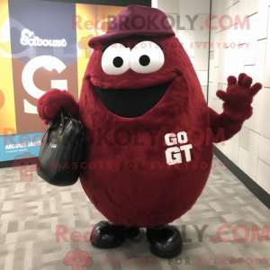 Maroon Grenade mascot...