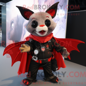 Red Bat mascot costume...