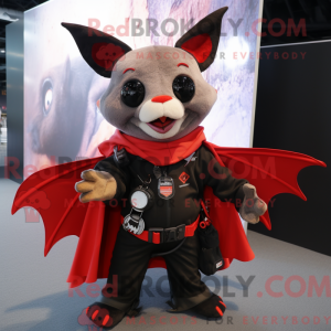 Red Bat maskot kostume...