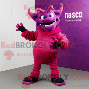 Magenta Demon maskot...