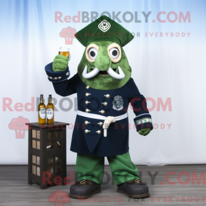 Navy Green Beer maskot...