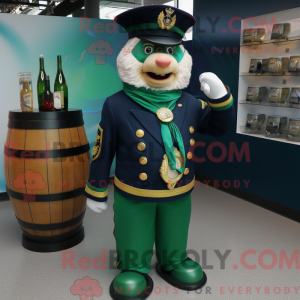 Navy Green Beer maskot...