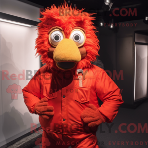 Red Fried Chicken mascot...