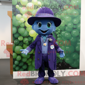 Blue Grape mascot costume...