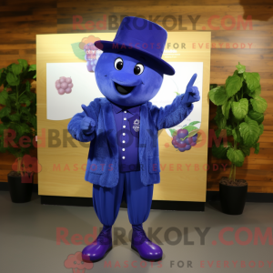 Blue Grape mascot costume...