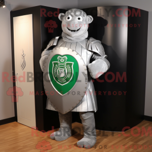 Silver Celtic Shield mascot...