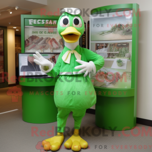 Lime Green Geese maskot...