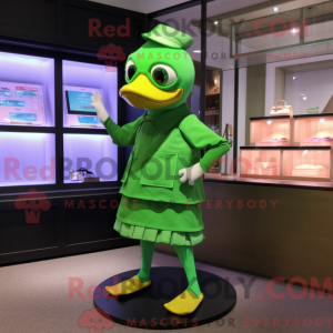 Lime Green Geese maskot...