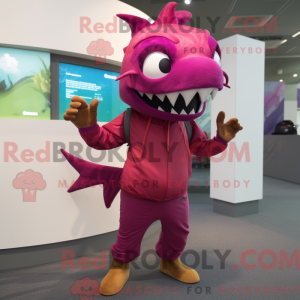 Magenta Barracuda maskot...