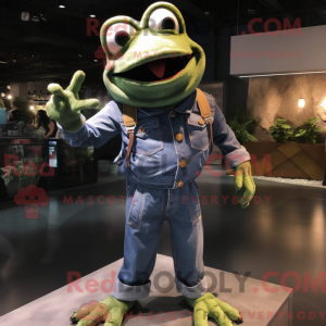 Kikker mascotte kostuum...