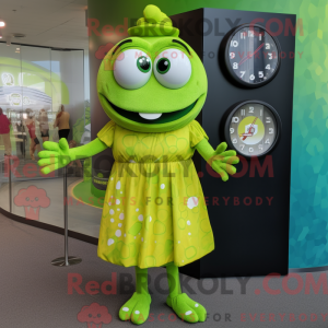 Lime Green Shakshuka mascot...