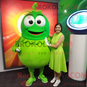 Lime Green Shakshuka mascot...