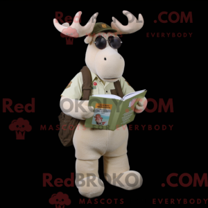 Cream Moose maskot...