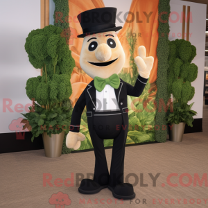 Tan spinat maskot kostume...