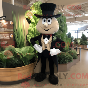 Tan Spinach mascot costume...