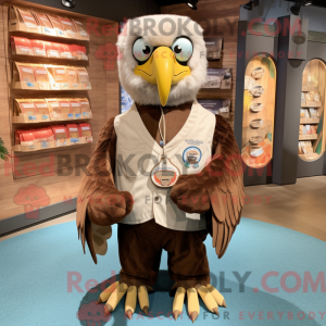 Brown Bald Eagle mascot...