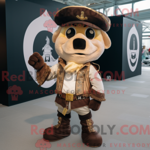 Cream Pirate mascot costume...