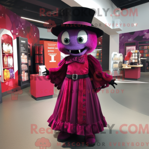 Magenta Vampire mascot...