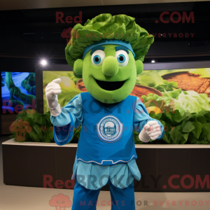 Blue Caesar Salad mascot...