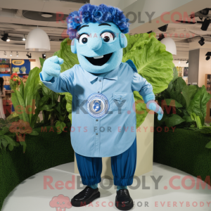 Blue Caesar Salad mascot...